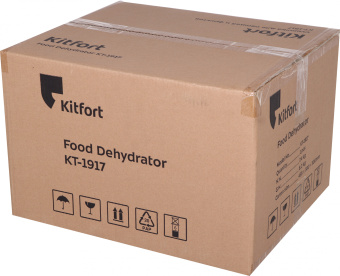 Сушка для фруктов и овощей Kitfort KT-1917 6под. 400Вт нержавеющая сталь - купить недорого с доставкой в интернет-магазине