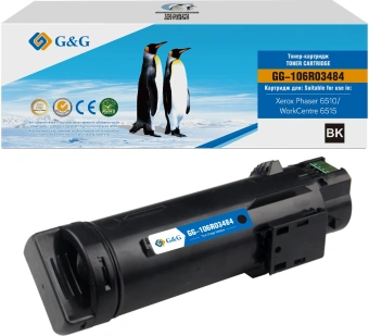 Картридж лазерный G&G GG-106R03484 106R03476/106R03484 черный (2500стр.) для Xerox Phaser 6510DN/WC 6515DN - купить недорого с доставкой в интернет-магазине