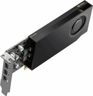 Видеокарта PNY PCI-E 4.0 A400 NVIDIA A400 4Gb 64bit GDDR6 727 mDPx3 Bulk low profile - купить недорого с доставкой в интернет-магазине