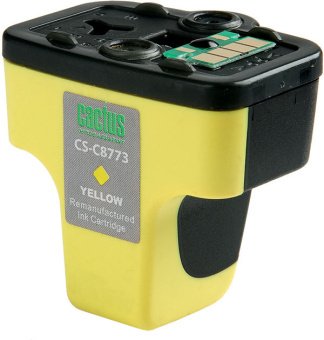 Картридж струйный Cactus CS-C8773 №177 желтый (11.4мл) для HP PS 3213/3313/8253/C5183/C6183/C6283/C7183/C7283/C8183/D7163/D7263/D7363/D7463 - купить недорого с доставкой в интернет-магазине