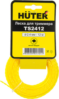 Леска для садовых триммеров Huter TS2412 d=2.4мм L=12м для GGT-800S(T)/1000S(T)/1300S(T)/1500S(T) (71/2/13) - купить недорого с доставкой в интернет-магазине