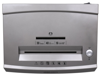 Шредер Deli 9906 серый с автоподачей (секр.P-5) фрагменты 16лист. 30лтр. скрепки скобы пл.карты CD - купить недорого с доставкой в интернет-магазине