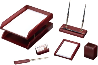 Настольный набор Good Sunrise M6C-25A (6 предметов) красное дерево дерево бордовый/черный - купить недорого с доставкой в интернет-магазине