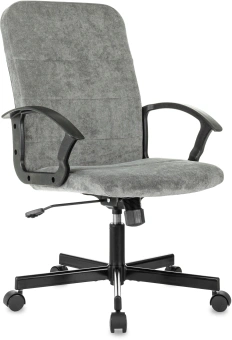 Кресло Бюрократ Triest Fabric серый Light-19 крестов. металл черный - купить недорого с доставкой в интернет-магазине