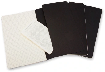 Блокнот Moleskine CAHIER JOURNAL QP312 Pocket 90x140мм обложка картон 64стр. клетка черный (3шт) - купить недорого с доставкой в интернет-магазине