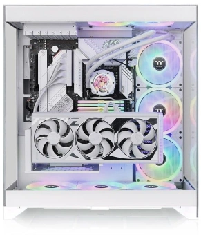 Корпус Thermaltake CTE E550 TG Snow белый без БП ATX 8x120mm 6x140mm 2xUSB3.0 audio bott PSU - купить недорого с доставкой в интернет-магазине