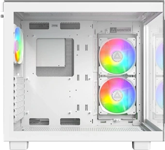Корпус Montech King 65 PRO белый без БП ATX 8x120mm 6x140mm 2xUSB3.0 audio bott PSU - купить недорого с доставкой в интернет-магазине