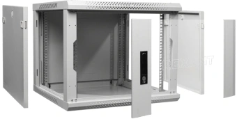 Шкаф коммутационный Rexant (04-0966-111) настенный 9U 63x63.7мм пер.дв.стекл серый - купить недорого с доставкой в интернет-магазине