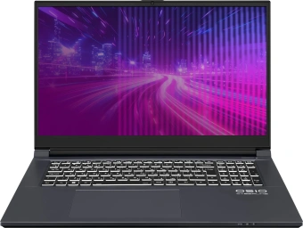 Ноутбук Osio CyberLine C170i-002 Core i5 12600H 16Gb SSD512Gb NVIDIA GeForce RTX4050 6Gb 17.3" IPS FHD (1920x1080) без ОС dk.grey WiFi BT Cam 3410mAh - купить недорого с доставкой в интернет-магазине