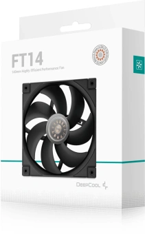 Вентилятор для корпуса Deepcool FT14 140х140x25 черный 4-pin 25.1дБ (R-FT14-BKWPN1-G) Ret - купить недорого с доставкой в интернет-магазине