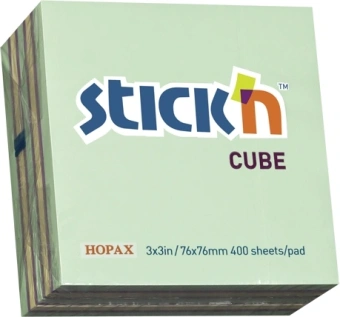 Блок самоклеящийся бумажный Stick`n 21342 76x76мм 400лист. 70г/м2 неон+пастель зеленый 3цв.в упак. - купить недорого с доставкой в интернет-магазине