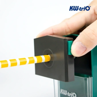 Точилка для карандашей механическая Kw-Trio 305Agrn 1 отверстие пластик зеленый - купить недорого с доставкой в интернет-магазине