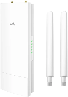 Повторитель беспроводного сигнала Cudy AP1300 Outdoor AC1200 Wi-Fi белый - купить недорого с доставкой в интернет-магазине