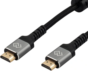 Кабель аудио-видео Digma HDMI (m)/HDMI (m) 3м. феррит.кольца позолоч.конт. черный (D-HDMI-2FF-V2.1-3M) - купить недорого с доставкой в интернет-магазине