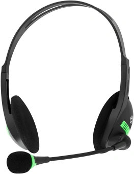 Наушники с микрофоном Оклик HS-M100 черный 1.8м накладные оголовье (1532004) - купить недорого с доставкой в интернет-магазине