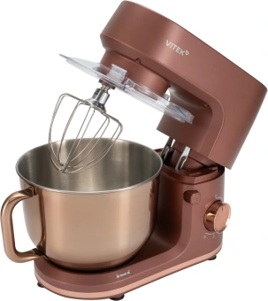Миксер планетарный Vitek Элегия VT-PM0661 2000Вт кофейный - купить недорого с доставкой в интернет-магазине