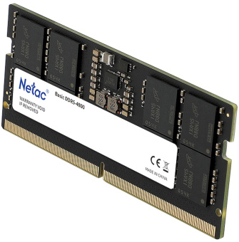 Память DDR5 8GB 4800MHz Netac NTBSD5N48SP-08 Basic RTL Gaming PC5-38400 CL40 SO-DIMM 262-pin 1.1В original Intel Ret - купить недорого с доставкой в интернет-магазине