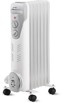 Радиатор масляный Vitek VT-1708 1500Вт белый - купить недорого с доставкой в интернет-магазине