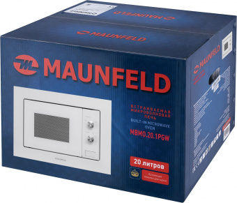 Микроволновая печь Maunfeld MBMO.20.1PGW 20л. 800Вт белый (встраиваемая) - купить недорого с доставкой в интернет-магазине