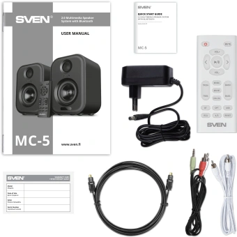 Колонки Sven АС MC-5 2.0 белый 50Вт BT - купить недорого с доставкой в интернет-магазине