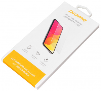 Защитное стекло для экрана Digma 2.5D для Samsung Galaxy A22 2.5D 1шт. (DGG2SAA22A) - купить недорого с доставкой в интернет-магазине