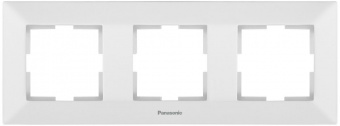 Рамка Panasonic Arkedia WMTF08032WH-RU 3x горизонтальный монтаж пластик белый (упак.:1шт) - купить недорого с доставкой в интернет-магазине