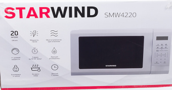 Микроволновая Печь Starwind SMW4220 20л. 700Вт белый - купить недорого с доставкой в интернет-магазине