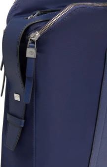Деловая сумка женская Piquadro Lyra BD4574W92T/BLU с отделением для ноутбука 14" темно-синяя нейлон/натур.кожа - купить недорого с доставкой в интернет-магазине