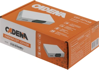Ресивер DVB-T2 Cadena CDT-2214SB белый - купить недорого с доставкой в интернет-магазине