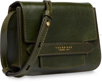 Сумка кросс-боди женская The Bridge Lucrezia 04192001/I2 темно-зеленая натур.кожа - купить недорого с доставкой в интернет-магазине