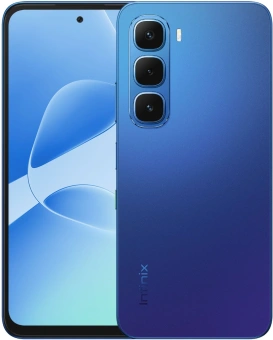 Смартфон Infinix X6728 Hot 60i 128Gb 4Gb синий моноблок 3G 4G 2Sim 6.7" 720x1600 Android 15 50Mpix 802.11 a/b/g/n/ac NFC GPS Protect FM microSD max1024Gb - купить недорого с доставкой в интернет-магазине