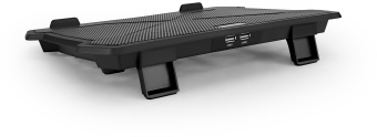 Подставка для ноутбука Buro BU-LCP150-B212 15" 335x265x22мм 74.35дБ 1xUSB 2x 140ммFAN 480г металлическая сетка/пластик черный - купить недорого с доставкой в интернет-магазине