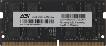 Память DDR4 16GB 3200MHz AGi AGI320016SD138 SD138 RTL PC4-25600 CL22 SO-DIMM 260-pin 1.2В Ret - купить недорого с доставкой в интернет-магазине
