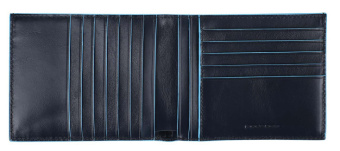 Кошелек мужской Piquadro Blue Square PU1241B2R/BLU2 синий натур.кожа - купить недорого с доставкой в интернет-магазине