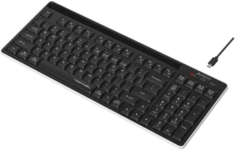 Клавиатура A4Tech FBX70C черный USB беспроводная BT/Radio slim - купить недорого с доставкой в интернет-магазине