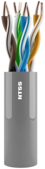 Кабель информационный NTSS NTSS-IN-UUTP4-5E-LSZH-GY кат.5E U/UTP 4 пары 24AWG LSZH внутренний 305м серый - купить недорого с доставкой в интернет-магазине
