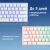 Клавиатура Оклик K763W механическая белый USB беспроводная BT/Radio Multimedia for gamer LED (1920562) кабель 1.5м - купить недорого с доставкой в интернет-магазине