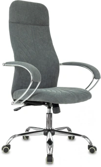 Кресло руководителя Бюрократ CH-610SL темно-серый Alfa 44 крестов. металл хром - купить недорого с доставкой в интернет-магазине