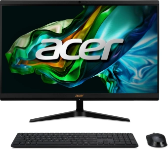Моноблок Acer Aspire C24-1800 23.8" Full HD i5 1334U (1.3) 16Gb SSD512Gb UHDG CR Eshell GbitEth WiFi BT 65W клавиатура мышь Cam черный 1920x1080 - купить недорого с доставкой в интернет-магазине