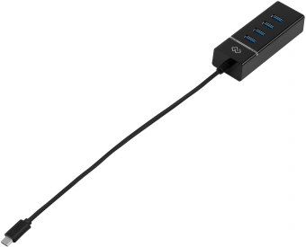 Разветвитель USB-C Digma DHUB-4USB-C-3.0 4порт. черный - купить недорого с доставкой в интернет-магазине