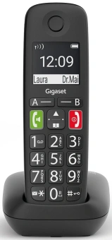 Р/Телефон Dect Gigaset E290 SYS черный АОН - купить недорого с доставкой в интернет-магазине