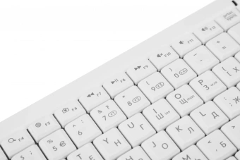 Клавиатура A4Tech FBK11 белый/серый USB беспроводная BT/Radio slim (FBK11 WHITE) - купить недорого с доставкой в интернет-магазине
