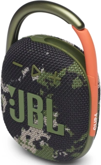 Колонка порт. JBL Clip 4 камуфляж 5W 1.0 BT 15м 500mAh (JBLCLIP4SQUAD) - купить недорого с доставкой в интернет-магазине
