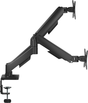 Кронштейн для мониторов Ultramounts UM740 черный 17"-32" макс.9кг крепление к столешнице поворот и наклон - купить недорого с доставкой в интернет-магазине