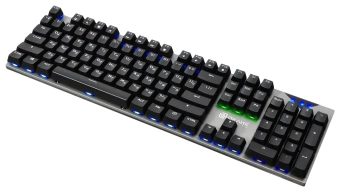 Клавиатура Оклик 935G RAGNAR механическая черный USB Multimedia for gamer LED (подставка для запястий) - купить недорого с доставкой в интернет-магазине