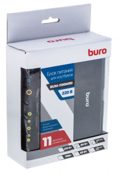 Блок питания Buro BUM-1130M90 ручной 90W 12V-20V 11-connectors 3.75A 1xUSB 1A от бытовой электросети LED индикатор - купить недорого с доставкой в интернет-магазине