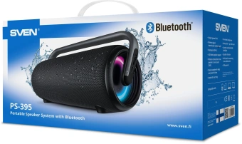 Колонка порт. Sven PS-395 черный/черный 80W 2.0 BT/3.5Jack 4800mAh (SV-022815) - купить недорого с доставкой в интернет-магазине