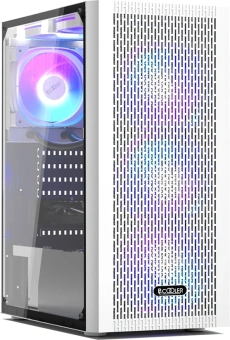 Корпус PcCooler MA100 Mesh Wh белый без БП ATX 5x120mm 2xUSB2.0 1xUSB3.0 audio bott PSU - купить недорого с доставкой в интернет-магазине