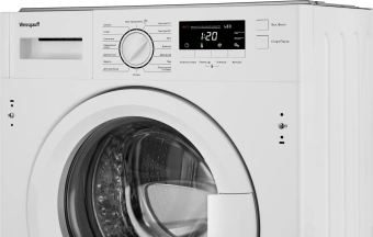 Стиральная машина Weissgauff WMI 6147 Inverter Steam класс:A+++ загрузка до 7кг отжим:1400об/мин белый инвертер - купить недорого с доставкой в интернет-магазине
