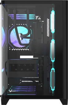 Корпус Formula Crystal U2 Floe черный без БП ATX 1xUSB2.0 1xUSB3.0 1xUSB3.1 audio bott PSU - купить недорого с доставкой в интернет-магазине